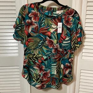 NWT Loft Outlet multicolor blouse SZ Small